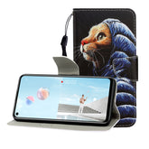 Colored Drawing Horizontal Flip Leather Case with Holder & Card Slot & Wallet